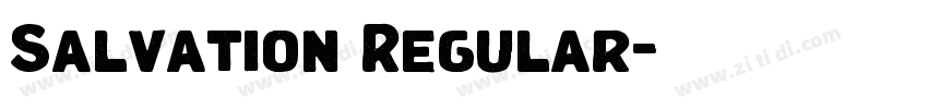 Salvation Regular字体转换